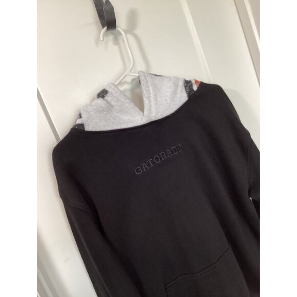 Gatorade adult Activewear Hooded Pullover Sweatshirt Black Gray Size Medium rare - Picture 2 of 9